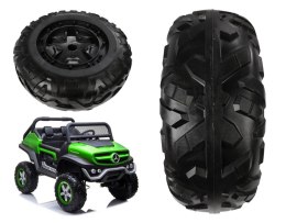 LEAN CARS Koło do Auta na akumulator Mercedes Unimog