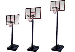 LEAN Sport Kosz do Koszykówki Mobilny Regulowany Stojak 200-305cm