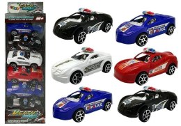 LEAN TOYS Zestaw Autek Samochodzików Policja Straż z Napędem 6 szt