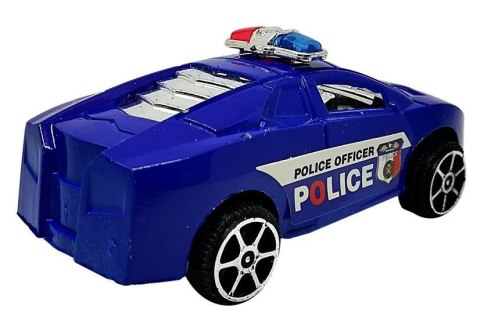 LEAN TOYS Zestaw Autek Samochodzików Policja Straż z Napędem 6 szt LEAN TOYS Zestaw Autek Samochodzików Policja Straż z Napędem 6 szt