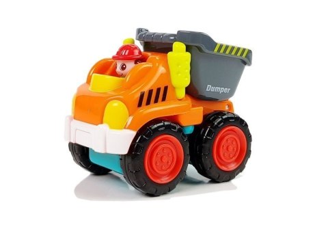 LEAN Toys Autko Budowlane Dla Malucha Betoniarka Walec Spychacz Wywrotka5 Rodzajów LEAN Toys Autko Budowlane Dla Malucha Betoniarka Walec Spychacz Wywrotka5 Rodzajów