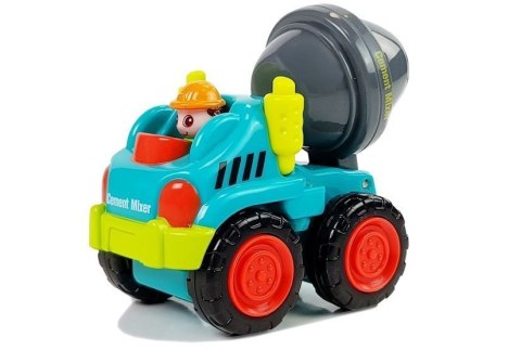 LEAN Toys Autko Budowlane Dla Malucha Betoniarka Walec Spychacz Wywrotka5 Rodzajów LEAN Toys Autko Budowlane Dla Malucha Betoniarka Walec Spychacz Wywrotka5 Rodzajów