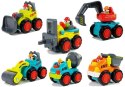 LEAN Toys Autko Budowlane Dla Malucha Betoniarka Walec Spychacz Wywrotka5 Rodzajów
