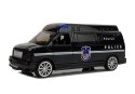 LEAN Toys Auto Policja z Naciągiem ze światłami i dźwiękiem