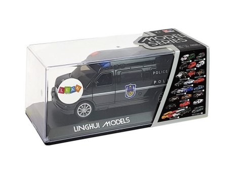 LEAN Toys Auto Policja z Naciągiem ze światłami i dźwiękiem LEAN Toys Auto Policja z Naciągiem ze światłami i dźwiękiem
