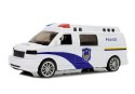LEAN Toys Auto Policja z Naciągiem ze światłami i dźwiękiem