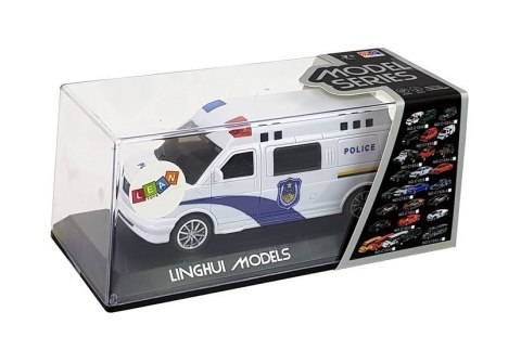 LEAN Toys Auto Policja z Naciągiem ze światłami i dźwiękiem LEAN Toys Auto Policja z Naciągiem ze światłami i dźwiękiem