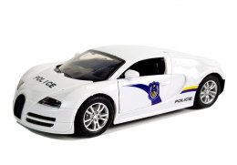 LEAN Toys Auto Sportowe Policyjne Policja z Napędem Dźwięk Światła Białe