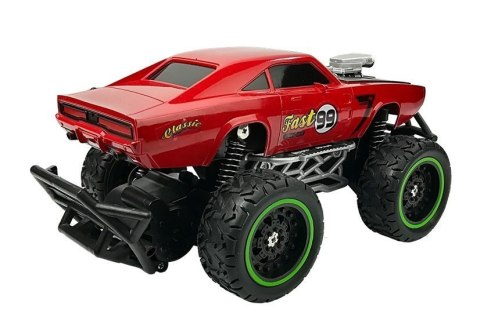 LEAN Toys Auto Zdalnie Sterowane R/C 6.5 km/h Wysokie Koła Czerwone LEAN Toys Auto Zdalnie Sterowane R/C 6.5 km/h Wysokie Koła Czerwone