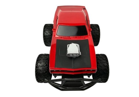 LEAN Toys Auto Zdalnie Sterowane R/C 6.5 km/h Wysokie Koła Czerwone LEAN Toys Auto Zdalnie Sterowane R/C 6.5 km/h Wysokie Koła Czerwone