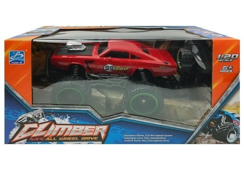 LEAN Toys Auto Zdalnie Sterowane R/C 6.5 km/h Wysokie Koła Czerwone LEAN Toys Auto Zdalnie Sterowane R/C 6.5 km/h Wysokie Koła Czerwone