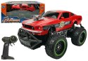 LEAN Toys Auto Zdalnie Sterowane R/C 6.5 km/h Wysokie Koła Czerwone