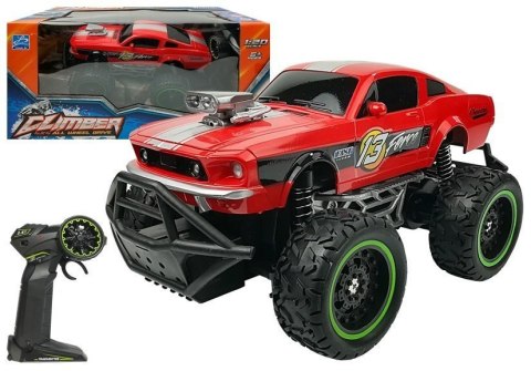 LEAN Toys Auto Zdalnie Sterowane R/C 6.5 km/h Wysokie Koła Czerwone LEAN Toys Auto Zdalnie Sterowane R/C 6.5 km/h Wysokie Koła Czerwone