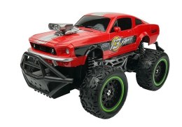 LEAN Toys Auto Zdalnie Sterowane R/C 6.5 km/h Wysokie Koła Czerwone