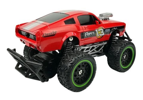 LEAN Toys Auto Zdalnie Sterowane R/C 6.5 km/h Wysokie Koła Czerwone LEAN Toys Auto Zdalnie Sterowane R/C 6.5 km/h Wysokie Koła Czerwone