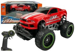 LEAN Toys Auto Zdalnie Sterowane R/C 6.5 km/h Wysokie Koła Czerwone
