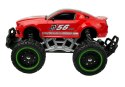 LEAN Toys Auto Zdalnie Sterowane R/C 6.5 km/h Wysokie Koła Czerwone