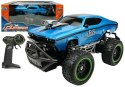 LEAN Toys Auto Zdalnie Sterowane R/C 6.5 km/h Wysokie Koła Niebieskie