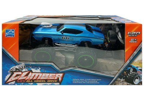 LEAN Toys Auto Zdalnie Sterowane R/C 6.5 km/h Wysokie Koła Niebieskie LEAN Toys Auto Zdalnie Sterowane R/C 6.5 km/h Wysokie Koła Niebieskie