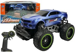LEAN Toys Auto Zdalnie Sterowane R/C 6.5 km/h Wysokie Koła Niebieskie