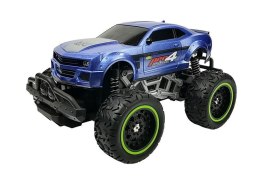 LEAN Toys Auto Zdalnie Sterowane R/C 6.5 km/h Wysokie Koła Niebieskie