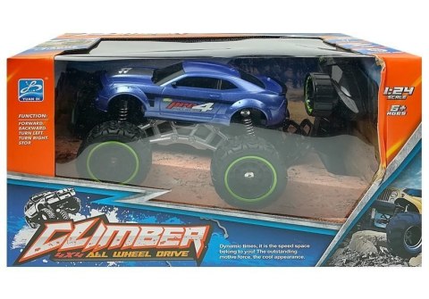 LEAN Toys Auto Zdalnie Sterowane R/C 6.5 km/h Wysokie Koła Niebieskie LEAN Toys Auto Zdalnie Sterowane R/C 6.5 km/h Wysokie Koła Niebieskie