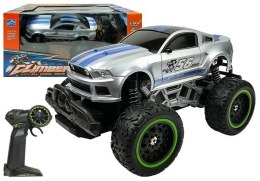 LEAN Toys Auto Zdalnie Sterowane R/C 6.5 km/h Wysokie Koła Srebrne