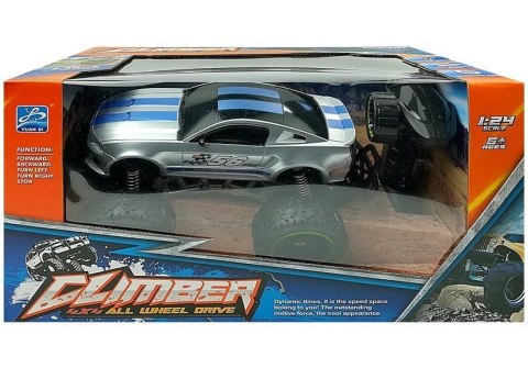 LEAN Toys Auto Zdalnie Sterowane R/C 6.5 km/h Wysokie Koła Srebrne LEAN Toys Auto Zdalnie Sterowane R/C 6.5 km/h Wysokie Koła Srebrne
