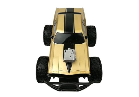 LEAN Toys Auto Zdalnie Sterowane R/C 6.5 km/h Wysokie Koła Złoty LEAN Toys Auto Zdalnie Sterowane R/C 6.5 km/h Wysokie Koła Złoty