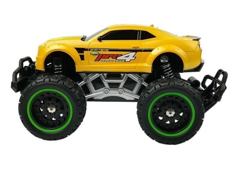 LEAN Toys Auto Zdalnie Sterowane R/C 6.5 km/h Wysokie Koła Żółte LEAN Toys Auto Zdalnie Sterowane R/C 6.5 km/h Wysokie Koła Żółte