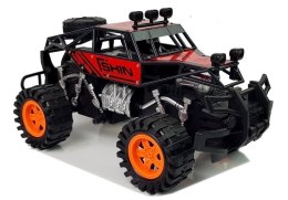 LEAN Toys Auto z Naciągiem Terenowe Czerwone