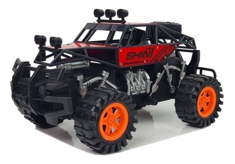LEAN Toys Auto z Naciągiem Terenowe Czerwone LEAN Toys Auto z Naciągiem Terenowe Czerwone
