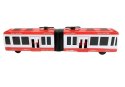 LEAN Toys Autobus Przegubowy z Napędem Frykcyjnym Czerwony