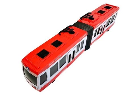 LEAN Toys Autobus Przegubowy z Napędem Frykcyjnym Czerwony LEAN Toys Autobus Przegubowy z Napędem Frykcyjnym Czerwony