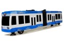 LEAN Toys Autobus Przegubowy z Napędem Frykcyjnym Niebieski