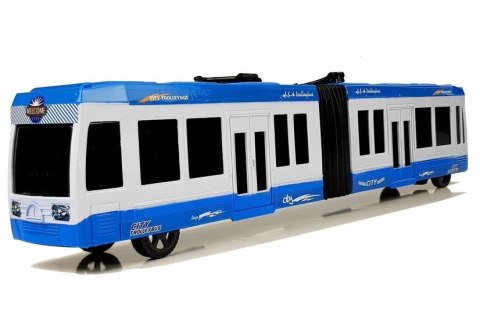 LEAN Toys Autobus Przegubowy z Napędem Frykcyjnym Niebieski LEAN Toys Autobus Przegubowy z Napędem Frykcyjnym Niebieski