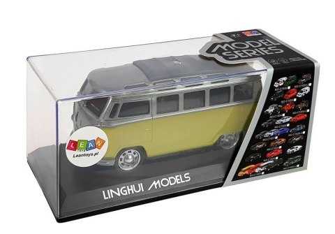 LEAN Toys Autobus Resorak z Naciągiem Żółty ze Światłami i Dźwiękiem LEAN Toys Autobus Resorak z Naciągiem Żółty ze Światłami i Dźwiękiem