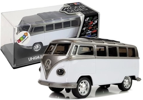 LEAN Toys Autobus Resorak z Napędem Frykcyjnym Na Baterie Światła Dźwięki Biały LEAN Toys Autobus Resorak z Napędem Frykcyjnym Na Baterie Światła Dźwięki Biały