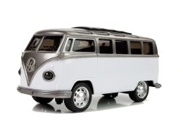 LEAN Toys Autobus Resorak z Napędem Frykcyjnym Na Baterie Światła Dźwięki Biały