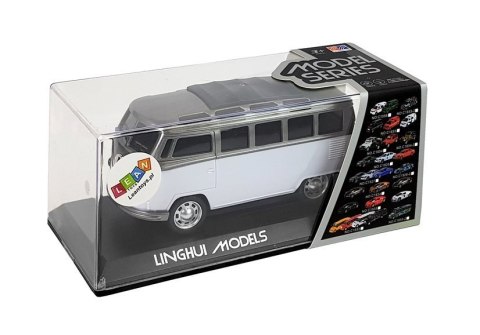 LEAN Toys Autobus Resorak z Napędem Frykcyjnym Na Baterie Światła Dźwięki Biały LEAN Toys Autobus Resorak z Napędem Frykcyjnym Na Baterie Światła Dźwięki Biały