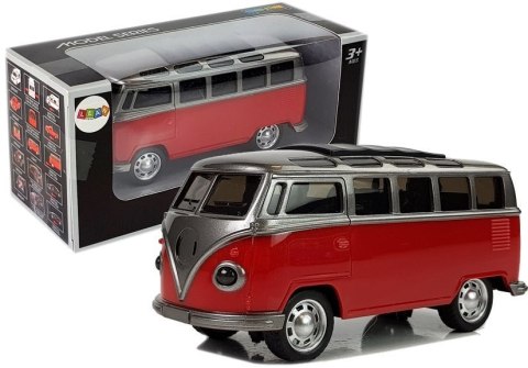 LEAN Toys Autobus Resorak z Napędem Frykcyjnym Na Baterie Światła Dźwięki Czerwony LEAN Toys Autobus Resorak z Napędem Frykcyjnym Na Baterie Światła Dźwięki Czerwony