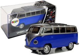 LEAN Toys Autobus Resorak z Napędem Frykcyjnym Na Baterie Światła Dźwięki Niebieski