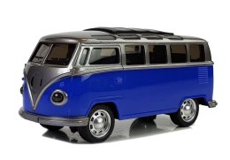 LEAN Toys Autobus Resorak z Napędem Frykcyjnym Na Baterie Światła Dźwięki Niebieski