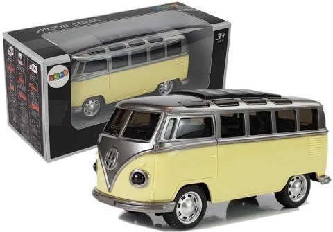 LEAN Toys Autobus Resorak z Napędem Frykcyjnym Na Baterie Światła Dźwięki Żółty LEAN Toys Autobus Resorak z Napędem Frykcyjnym Na Baterie Światła Dźwięki Żółty