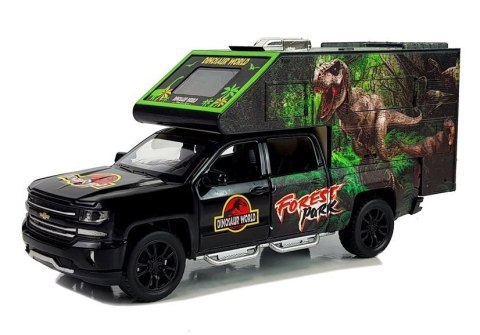 LEAN Toys Camper z Dinozaurami 1:32 Czarny LEAN Toys Camper z Dinozaurami 1:32 Czarny
