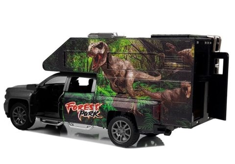 LEAN Toys Camper z Dinozaurami 1:32 Czarny LEAN Toys Camper z Dinozaurami 1:32 Czarny