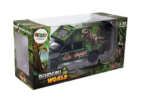 LEAN Toys Camper z Dinozaurami 1:32 Czarny LEAN Toys Camper z Dinozaurami 1:32 Czarny