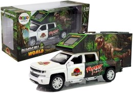 LEAN Toys Camper z Dinozaurami Biały