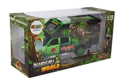 LEAN Toys Camper z Dinozaurami Zielony LEAN Toys Camper z Dinozaurami Zielony