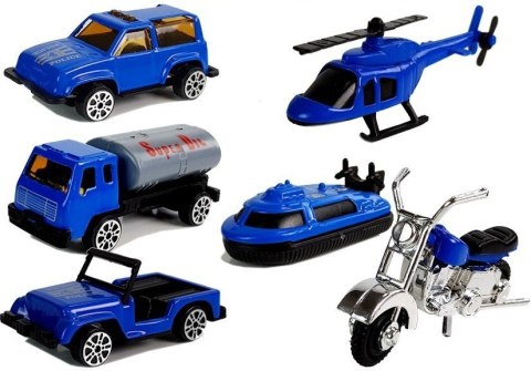 LEAN Toys Ciężarówka z Autkami Policja Garaż Walizka Plansza Do Gry LEAN Toys Ciężarówka z Autkami Policja Garaż Walizka Plansza Do Gry